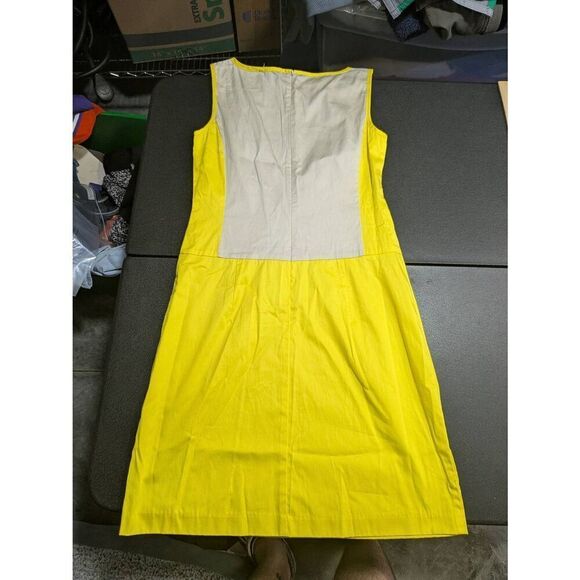 NWT The Limited Colorblock Dress - Yellow and Cream/Tan Women's Size 4 - Picture 4 of 5